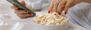 High-fiber foods include popcorn